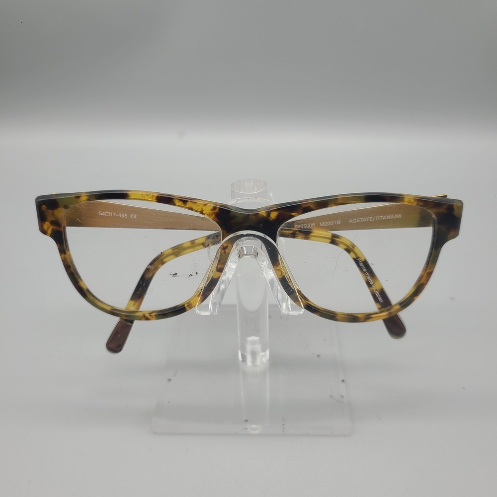 Matsuda M2001B Tortoise Gold Titanium Filigree Cat Eye Eyeglass Frames Japan